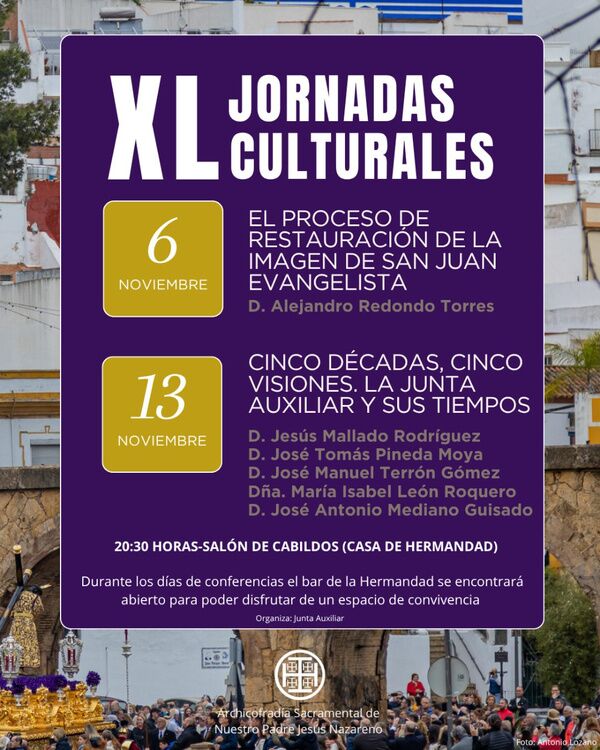 XL Jornadas Culturales de la Hermandad de Jesús