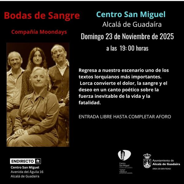 Representación de `Bodas de Sangre´