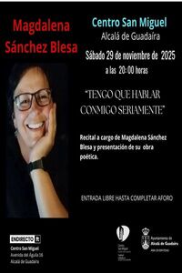 Obra poética `Tengo que hablar conmigo seriamente´