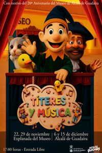 Títeres y Música en el Parque Centro dentro del aniversario del Museo