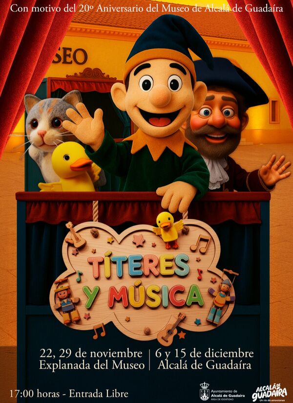 Títeres y Música en el Parque Centro dentro del aniversario del Museo
