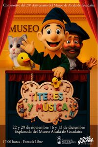 Títeres y Música en el Parque Centro dentro del aniversario del Museo