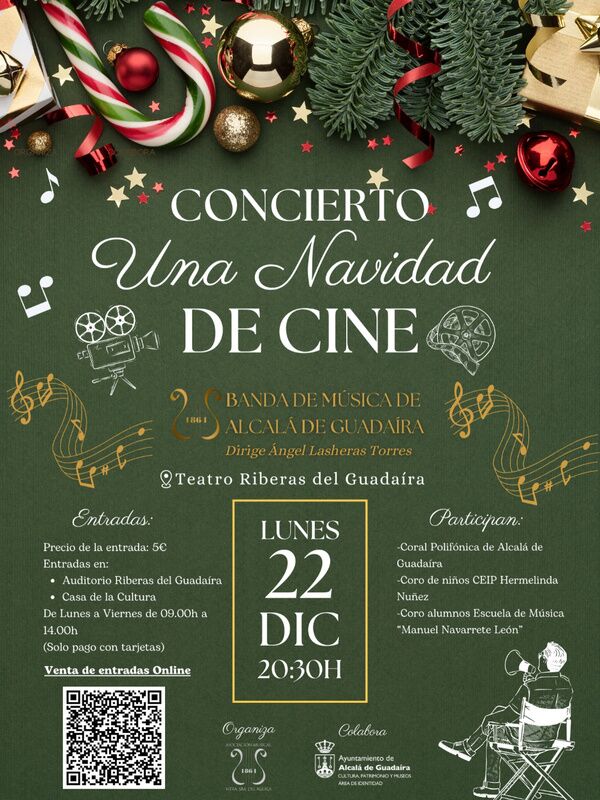 Concierto 'Una Navidad de Cine' de la Banda de Música de Alcalá