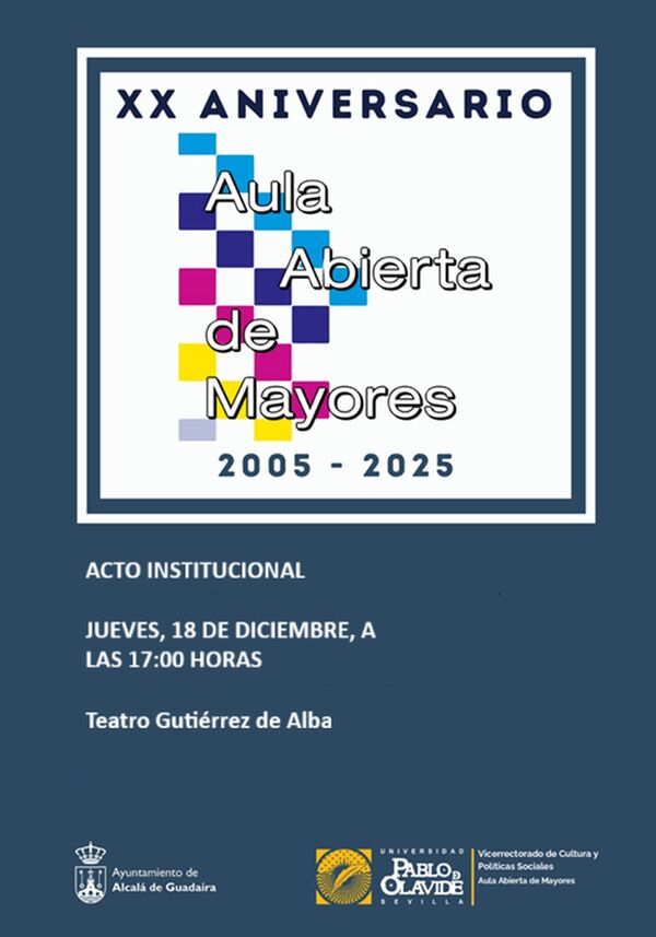 XX Aniversario del Aula Abierta de Mayores