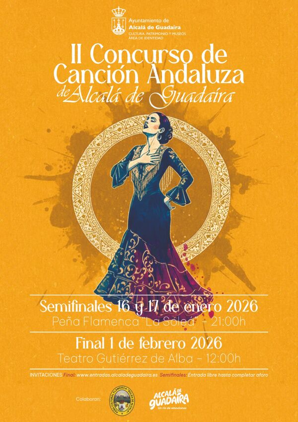 Inscripción del II Concurso de Canción Andaluza de Alcalá