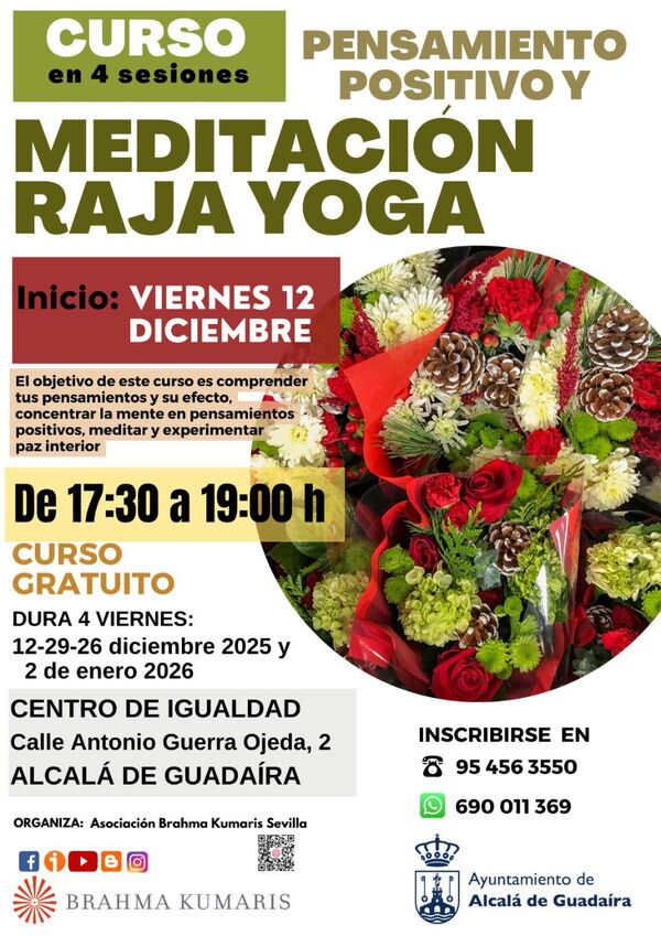 Curso de meditación en diciembre y enero