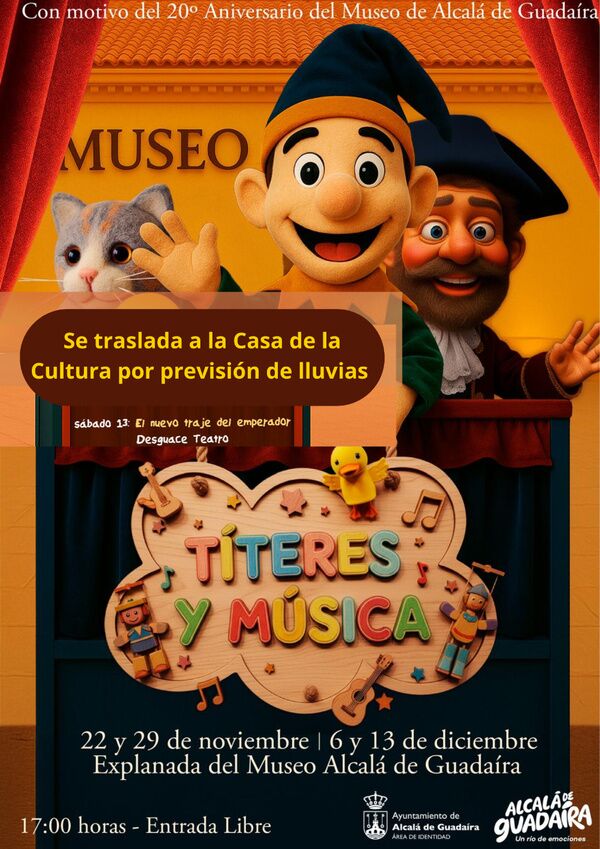 Títeres el sábado 13 de diciembre en la Casa de la Cultura