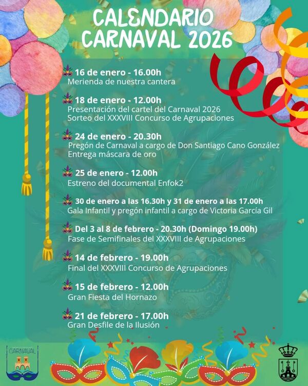 Programación Carnaval 2026
