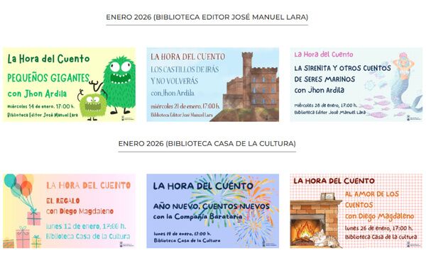 La Hora del Cuento en las bibliotecas públicas