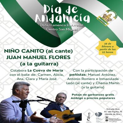 Recital flamenco en la Peña El Arrabal por el 28F