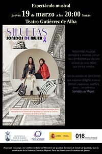 Espectáculo musical Siluetas Sonidos de Mujer