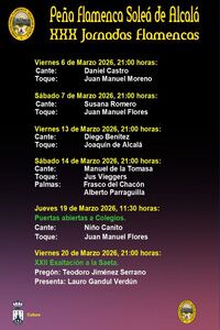 Jornadas flamencas en la Peña Soleá de Alcalá