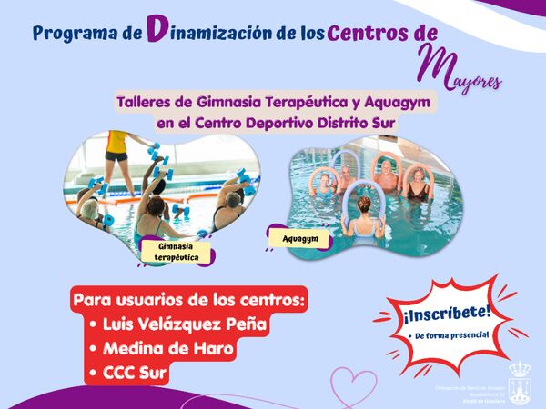Gimnasia Terapéutica y Aquagym para mayores