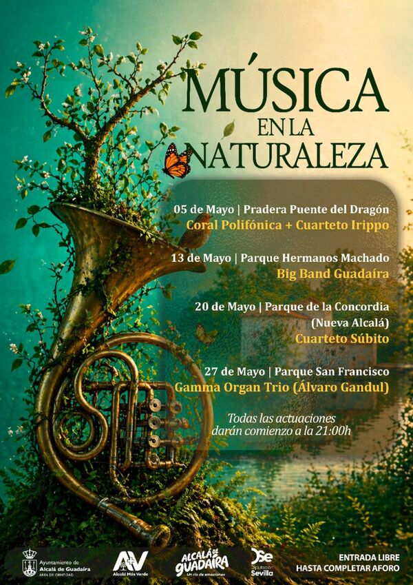 Música en la naturaleza en los parques de Alcalá
