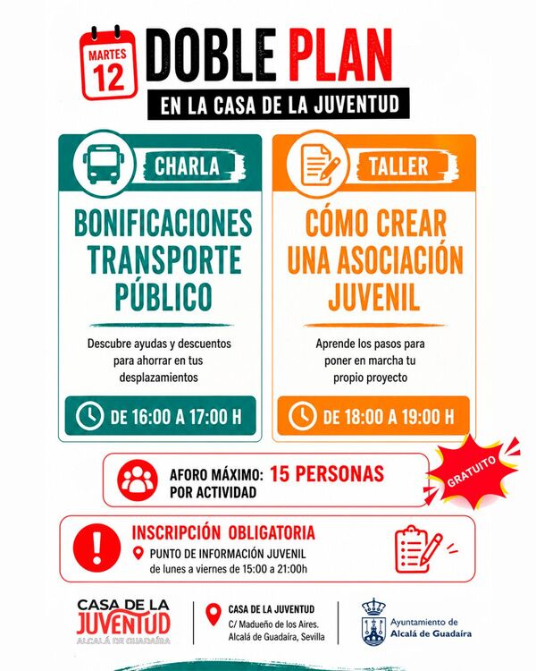 Charlas en la Casa de la Juventud