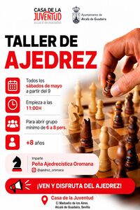 Taller de ajedrez en la Casa de la Juventud