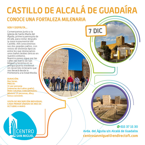 Visita guiada al Castillo de Alcalá de Guadaíra en diciembre