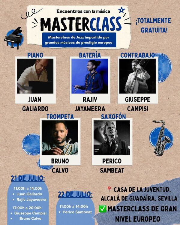 Masterclass de Jazz en la Casa de la Juventud