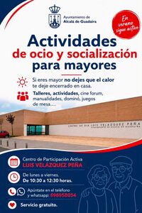 Actividades de ocio en el Luis Velázquez Peña