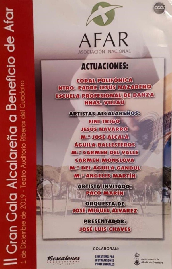 Alcalá celebra la II Gala a beneficio de AFAR