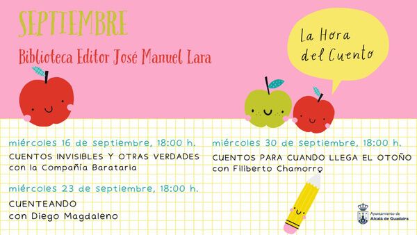 La Hora del Cuento en la biblioteca Editor JM Lara