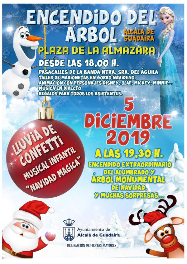 Encendido del alumbrado navideño con gran fiesta en La Almazara