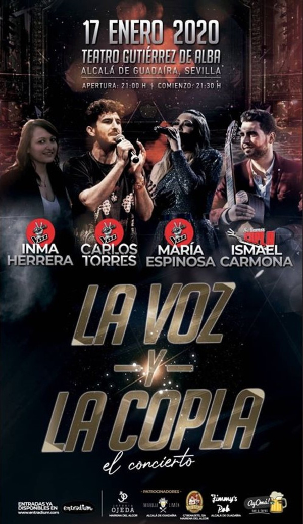 Grandes de la música se citan en el Gutiérrez de Alba con el concierto La Voz y La Copla