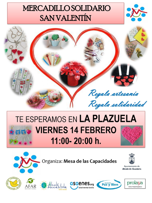 La Mesa de las Capacidades organiza el mercadillo solidario San Valentín