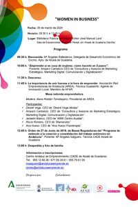 Jornada `Women in Business´organizada por el CADE de Alcalá