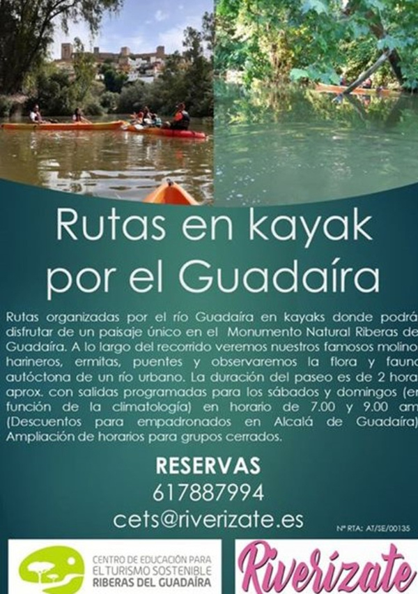 Rutas en Kayak por el río Guadaíra