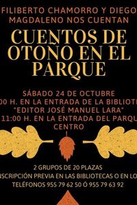 La Biblioteca municipal organiza `Cuentos de Otoño en el Parque´