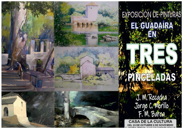 El Guadaíra en Tres Pinceladas, exposición en la Casa de la Cultura