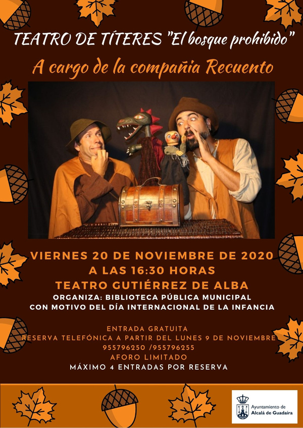 Teatro de Títeres para celebrar el Día del Niño