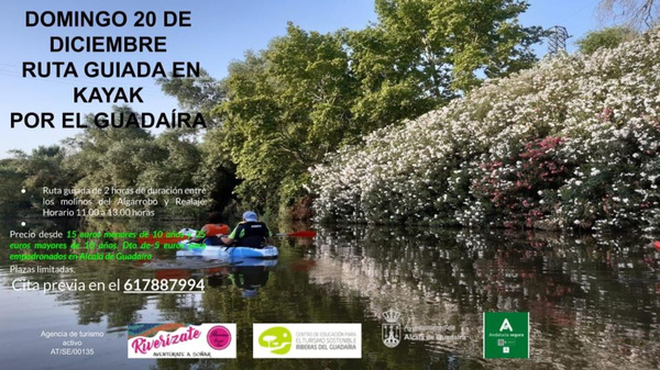 Ruta guiada en Kayak por el Guadaíra