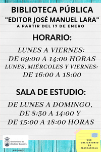 Horarios de las bibliotecas de Alcalá de Guadaíra