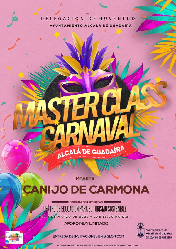 El Canijo de Carmona protagonizará una master class de Carnaval el próximo sábado 6 de marzo