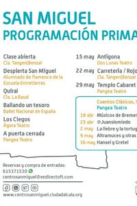 Programación teatral de primavera del Centro San Miguel