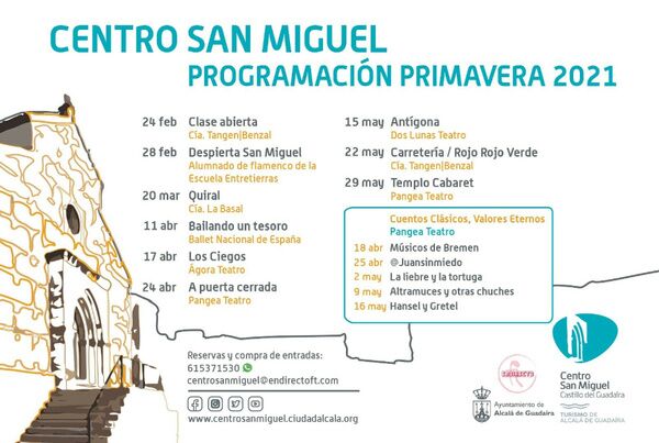 Programación teatral de primavera del Centro San Miguel