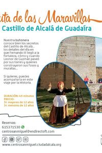 Visitas teatralizadas al Castillo de Alcalá con La ruta de las Maravillas