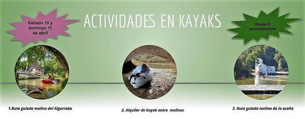 Rutas en kayaks por el río Guadaíra