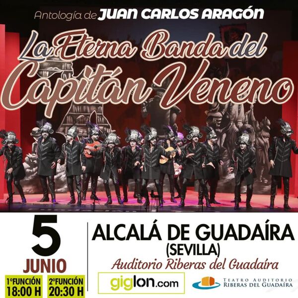 La Eterna Banda del Capitán Veneno actuará en Alcalá