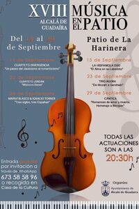 Ciclo de Música en el Patio este año en La Harinera
