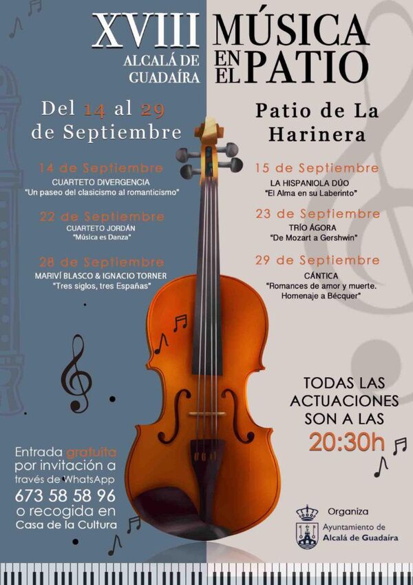 Ciclo de Música en el Patio este año en La Harinera