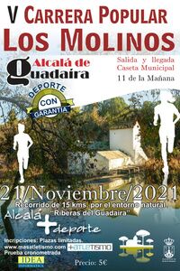 Abierto el plazo de inscripción para la V Carrera Popular Los Molinos
