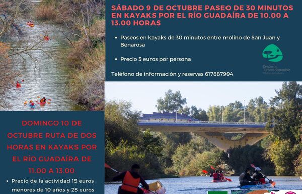 Paseos en Kayak por el río Guadaíra