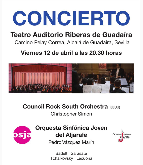 El Riberas del Guadaíra recibe al Council Rock South Orchestra de EEUU