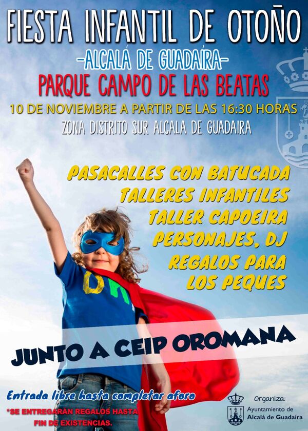 Fiesta Infantil de Otoño en el parque Campo de las Beatas