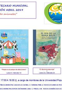 Cuentos de animales en abril en la Biblioteca
