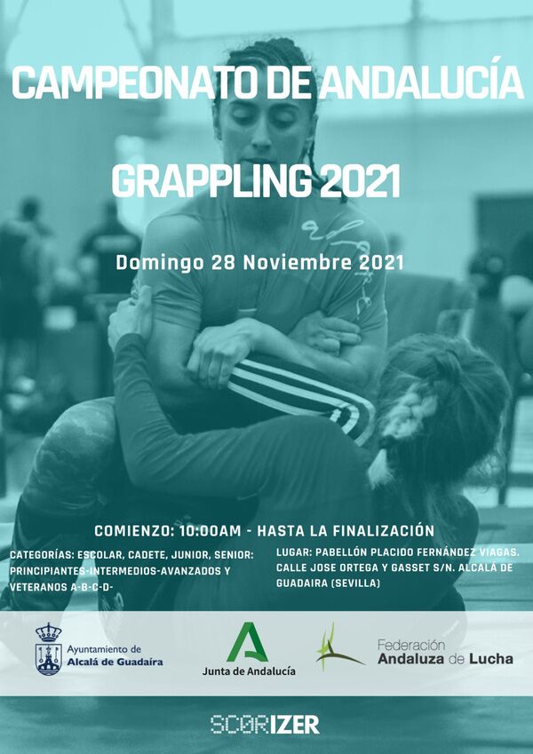 Alcalá acoge el campeonato de Andalucía Grappling 2021