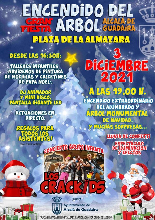 La Navidad llega a Alcalá el día 3 con la fiesta del encendido del alumbrado